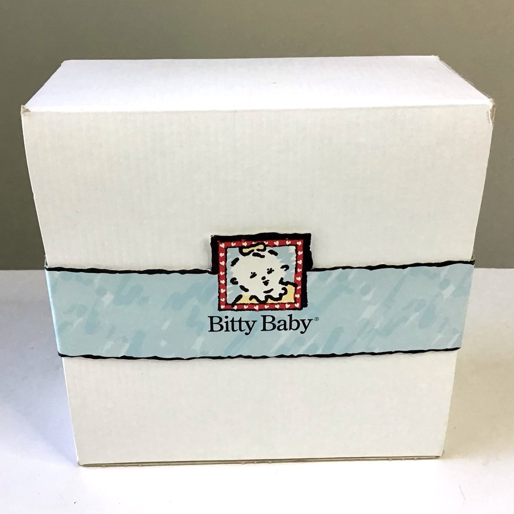 EMPTY BOX 1999 Bitty Baby Pleasant Co White W/Blue Band American Girl BRB Code
